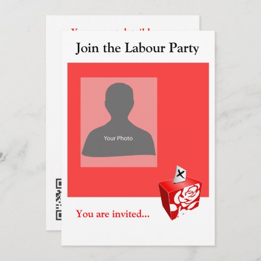 Einladungs-Template-Party Einladung (Vorne/Hinten)