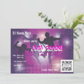 Einladungs-Template-Tanz Einladung (Stehend Vorderseite)