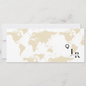 Einladungs-Ticket für Gold-Hochzeiten - Boarding Einladung (Rückseite)