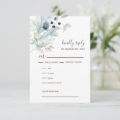 Einladungs-UAWG-Karten RSVP Karte (Stehend Vorderseite)