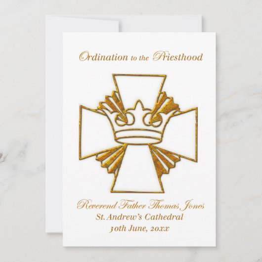 Einladungs- und Feiertagsdatum Einladung (Vorderseite)