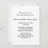 Einladungs- und Feiertagsdatum Einladung (Rückseite)