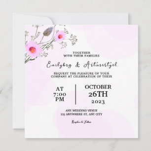 Einladungs-Vector für die Hochzeitfarbenkarte - Bl Einladung