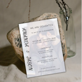 Einladungs-Vorlage für Hochzeiten mit Foto-Slots Einladung