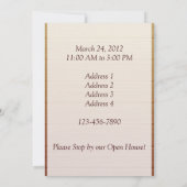 Einladungs-Vorlage Meine Zuhause Realty Einladung (Rückseite)