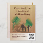 Einladungs-Vorlage Meine Zuhause Realty Einladung (Vorne/Hinten)