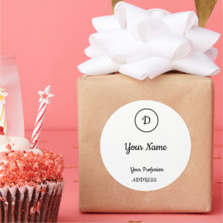 Einladungs-Werbegeschenk für die Werbegeschenk-Vis Runder Aufkleber