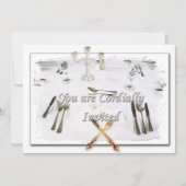 EINLADUNGSDINNERKARTEN EINLADUNG (Vorderseite)