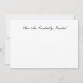 EINLADUNGSDINNERKARTEN EINLADUNG (Rückseite)