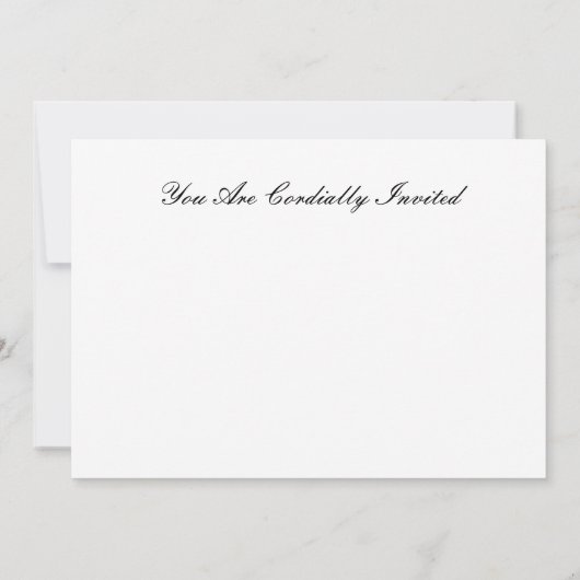 EINLADUNGSDINNERKARTEN EINLADUNG (Rückseite)