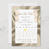 Einladungsgold Save The Date (Vorderseite)