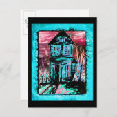 Einladungshaus Einladungspostkarte (Vorne/Hinten)