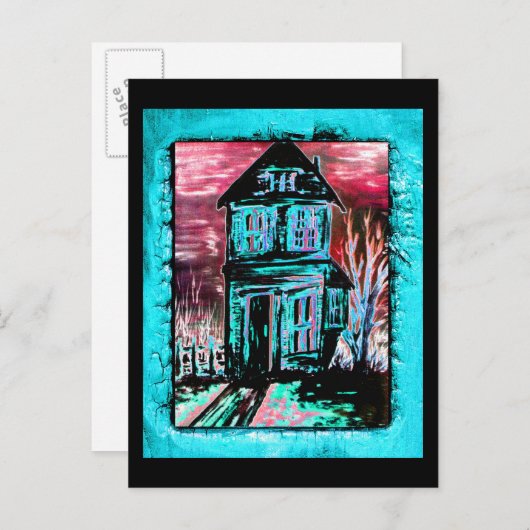 Einladungshaus Einladungspostkarte (Vorne/Hinten)