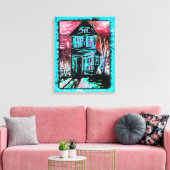 Einladungshaus Leinwanddruck (Insitu (Wohnzimmer))