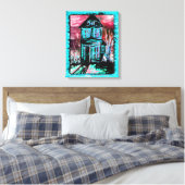 Einladungshaus Leinwanddruck (Insitu (Schlafzimmer))