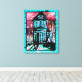 Einladungshaus Leinwanddruck (Insitu (Holzboden))