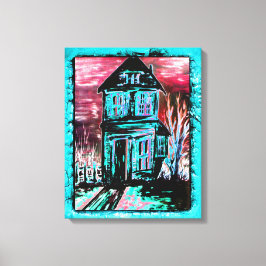 Einladungshaus Leinwanddruck