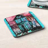 Einladungshaus Untersetzer (Linke Seite)