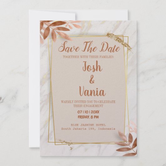 Einladungskarte (Vorderseite)