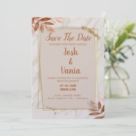 Einladungskarte (Stehend Vorderseite)