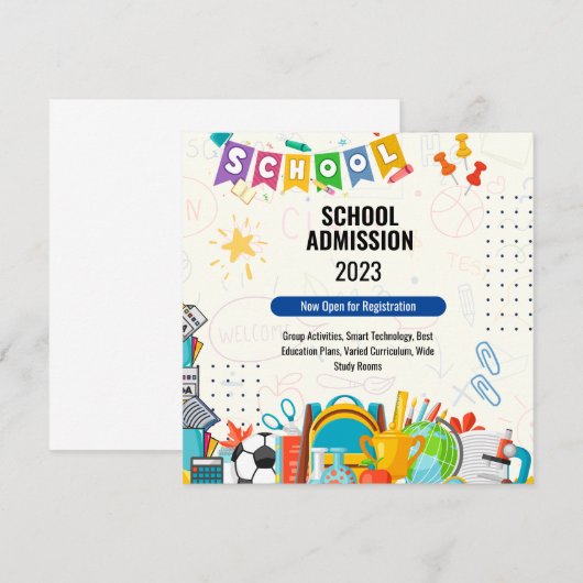 Einladungskarte (Vorne/Hinten)