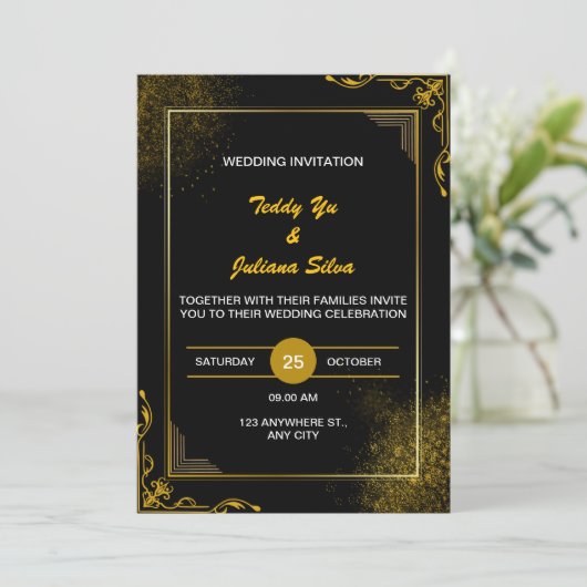 Einladungskarte (Stehend Vorderseite)