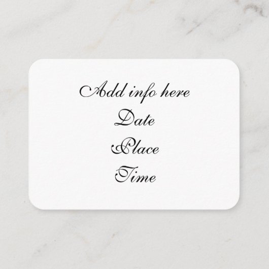 Einladungskarte (Rückseite)