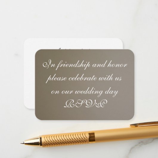 Einladungskarte (Vorderseite/Rückseite Beispiel)