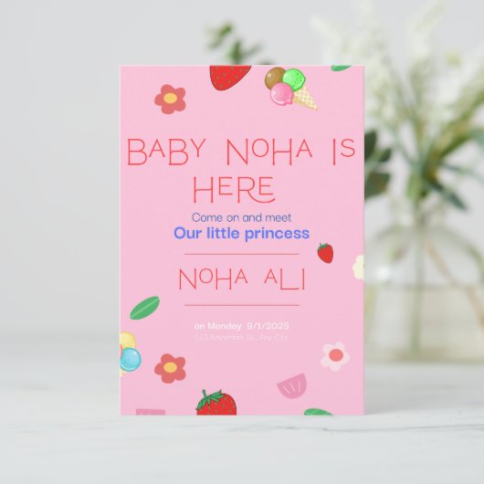 Einladungskarte (Stehend Vorderseite)