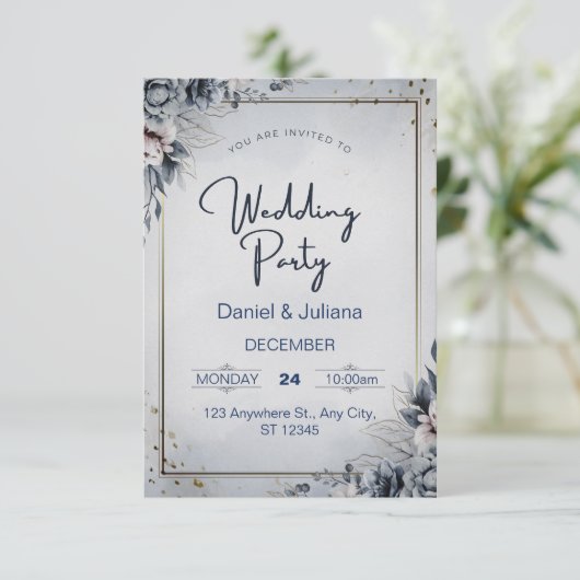 Einladungskarte (Stehend Vorderseite)