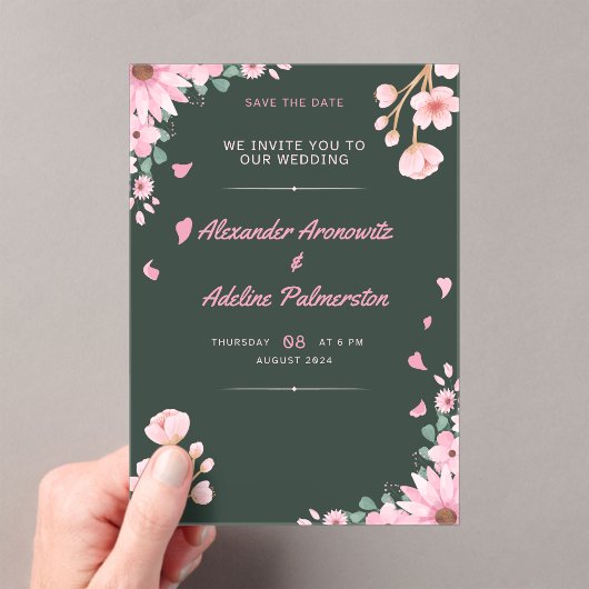 Einladungskarte Acryleinladungen (Insitu (Handheld))