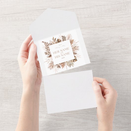 Einladungskarte All In One Einladung (Abreißtisch)