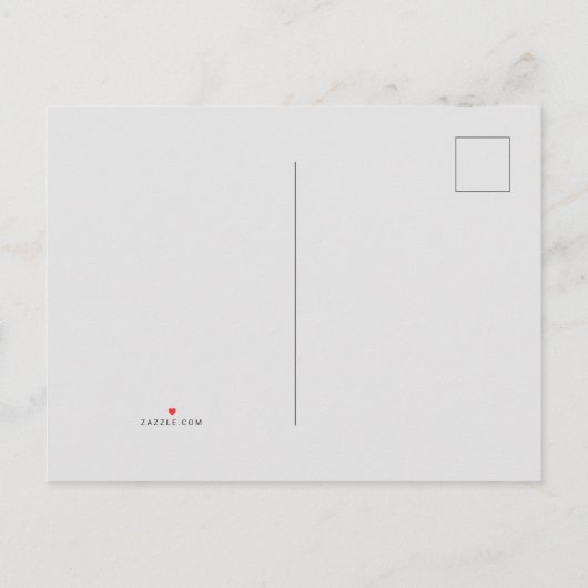 Einladungskarte Ankündigungspostkarte (Rückseite)