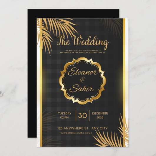 Einladungskarte bearbeiten einladung (Vorne/Hinten)