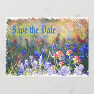 Einladungskarte der Wildblume