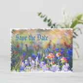 Einladungskarte der Wildblume (Stehend Vorderseite)