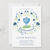 Einladungskarte des ersten Heiligen Kommunion Einladung (Vorderseite)