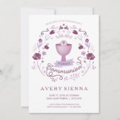 Einladungskarte des ersten heiligen Kommunion Einladung (Vorderseite)