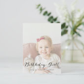 Einladungskarte des verblichenen Fotos (Stehend Vorderseite)