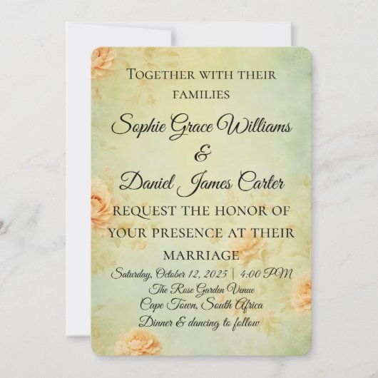 Einladungskarte Einladung (Vorderseite)