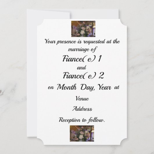 Einladungskarte Einladung (Rückseite)