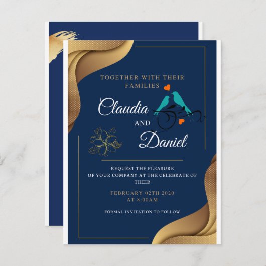 Einladungskarte Einladung (Vorne/Hinten)