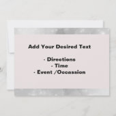 Einladungskarte Einladung (Rückseite)