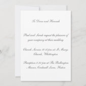 Einladungskarte Einladung (Rückseite)