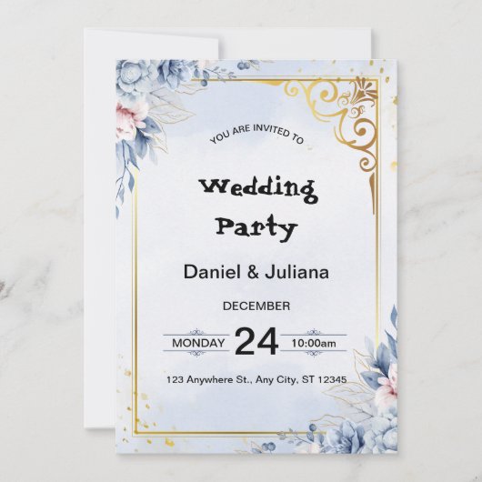 EINLADUNGSKARTE EINLADUNG (Vorderseite)