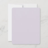 Einladungskarte Einladung (Rückseite)