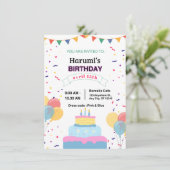 "Einladungskarte" Einladung (Stehend Vorderseite)