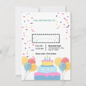 "Einladungskarte" Einladung (Rückseite)