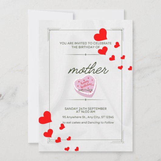 Einladungskarte Einladung (Vorderseite)