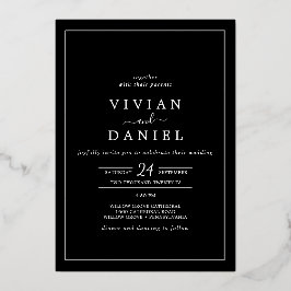 Einladungskarte Folieneinladung